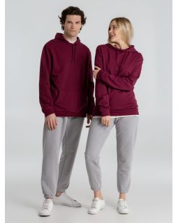 Толстовка с капюшоном унисекс Hoodie, бордовая-foto2