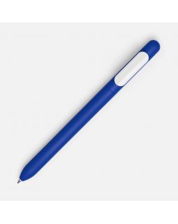 Ручка шариковая Swiper Soft Touch, синяя с белым-foto9
