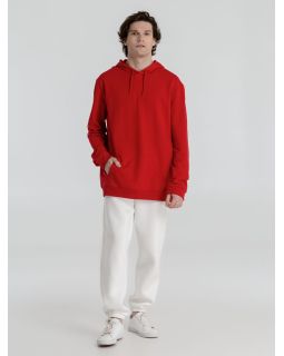 Толстовка с капюшоном унисекс Hoodie, красная-foto11