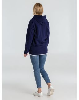 Толстовка с капюшоном унисекс Hoodie, темно-синяя-foto9