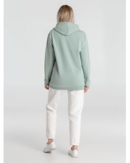 Толстовка с капюшоном унисекс Hoodie, серо-зеленая-foto8