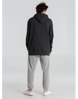 Толстовка с капюшоном унисекс Hoodie, серый меланж (антрацит)-foto8