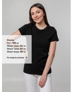 Футболка женская T-bolka Stretch Lady, черная-foto10
