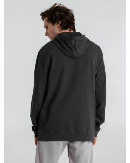 Толстовка с капюшоном унисекс Hoodie, серый меланж (антрацит)-foto2