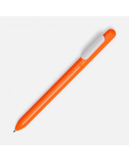 Ручка шариковая Swiper, оранжевая с белым