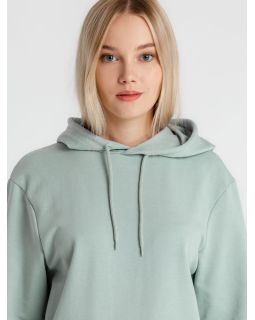 Толстовка с капюшоном унисекс Hoodie, серо-зеленая-foto10