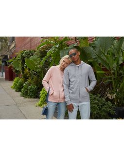Толстовка на молнии с капюшоном женская BNC Inspire (Organic), розовая-foto6