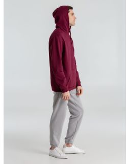 Толстовка с капюшоном унисекс Hoodie, бордовая-foto4