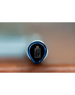 Ручка шариковая PF One, серебристая с синим-foto6