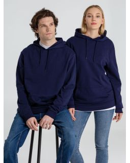 Толстовка с капюшоном унисекс Hoodie, темно-синяя-foto3