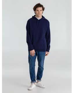Толстовка с капюшоном унисекс Hoodie, темно-синяя-foto6