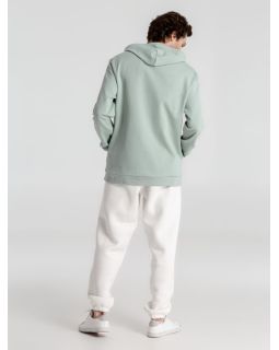 Толстовка с капюшоном унисекс Hoodie, серо-зеленая-foto4