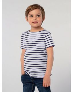 Футболка детская Miles Kids белая с темно-синим-foto4