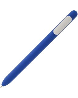 Ручка шариковая Swiper Soft Touch, синяя с белым-foto3