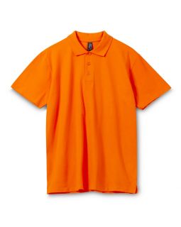 Рубашка поло мужская Spring 210, оранжевая