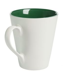 Кружка New Bell матовая, белая с зеленым-foto5