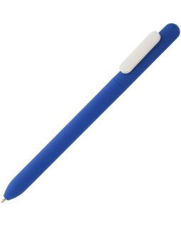 Ручка шариковая Swiper Soft Touch, синяя с белым