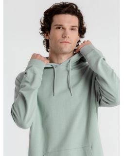 Толстовка с капюшоном унисекс Hoodie, серо-зеленая-foto7