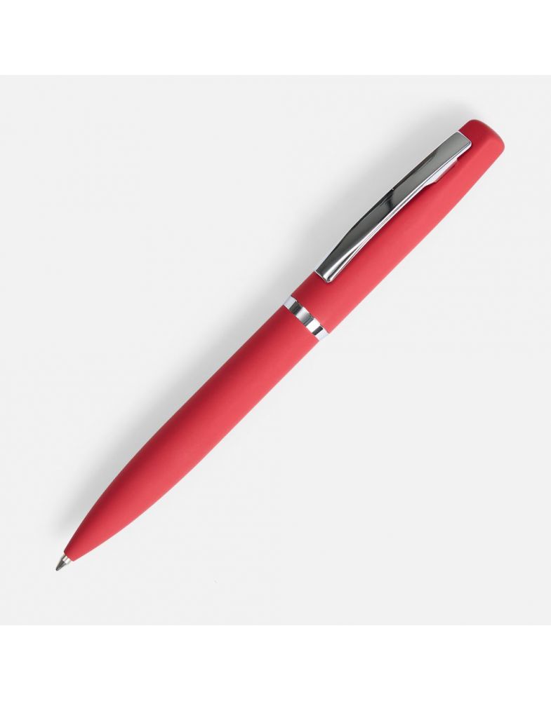 Ручка шариковая Bolt Soft Touch, красная