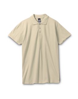 Рубашка поло мужская Spring 210, бежевая-foto13