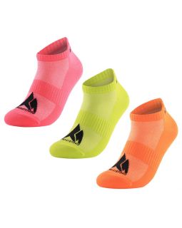 Набор из 3 пар спортивных носков Monterno Sport, розовый, зеленый и оранжевый