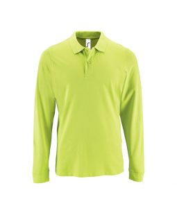 Рубашка поло мужская с длинным рукавом Perfect LSL Men, зеленое яблоко