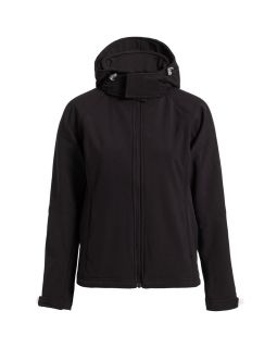 Куртка женская Hooded Softshell черная