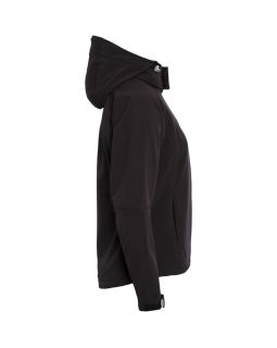 Куртка женская Hooded Softshell черная-foto2