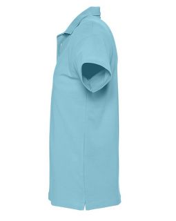 Рубашка поло мужская Spring 210, бирюзовая-foto5