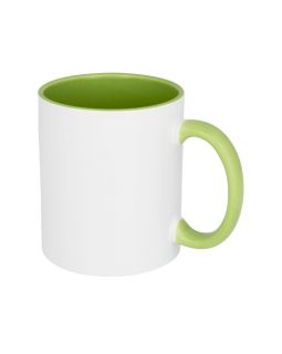 Цветная кружка Pix для сублимации, белый/зеленый