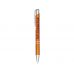 Кнопочная шариковая ручка Moneta из анодированного алюминия, синие чернила, оранжевый