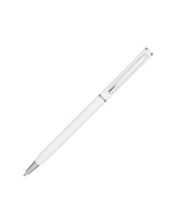 Ручка металлическая шариковая Slim, белый