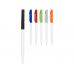 Ручка шариковая пластиковая Mondriane, белый/оранжевый