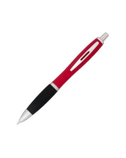 Прорезиненная шариковая ручка Nash, красный