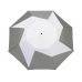 Зонт двухсекционный Pinwheel с автоматическим открытием, 23, серый/белый