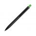 Ручка металлическая шариковая Blaze с цветным зеркальным слоем, черный/зеленое яблоко