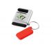 Подставка-брелок для мобильного телефона GoGo, серебристый/красный