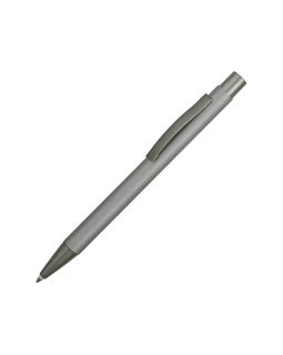 Ручка металлическая soft touch шариковая Tender с зеркальным слоем, серебристый/серый