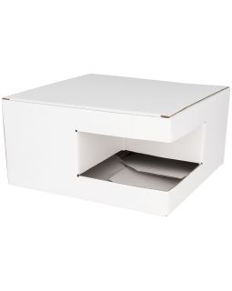 Подарочная коробка для кружек (для 4 керамических предметов), белый, белый