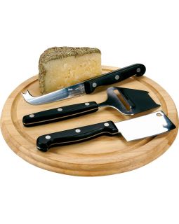 Набор для сыра: сервировочная доска и 3 ножа для сыра
