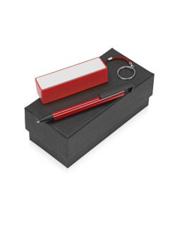 Подарочный набор Kepler с ручкой-подставкой и зарядным устройством, красный