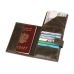 Бумажник путешественника Druid с отделением для паспорта, коричневый