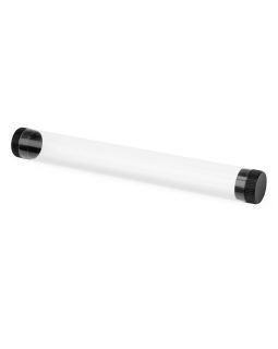 Футляр-туба пластиковый для ручки Tube 2.0, прозрачный/черный