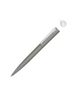 Металлическая шариковая ручка soft touch Brush gum, серый