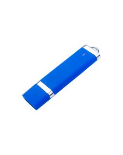 USB-флешка на 512 Mb с покрытием soft-touch Орландо, синий