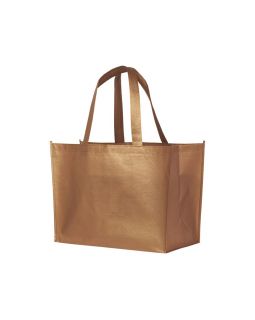 Ламинированная сумка-шоппер Alloy, медно-красный
