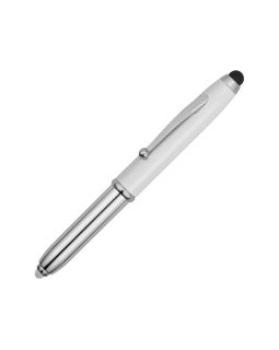 Ручка-стилус шариковая Xenon, белый, черные чернила