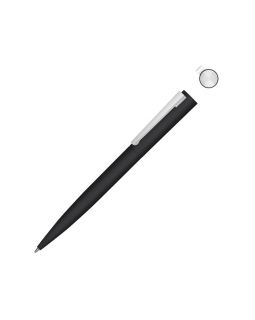 Металлическая шариковая ручка soft touch Brush gum, черный
