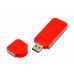 USB-флешка на 128 Гб в стиле I-phone, прямоугольнй формы, красный