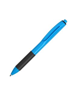 Ручка пластиковая шариковая Band, голубой/черный
